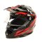 Шлем мото мотард HIZER B6196-1 №4 (L) black/red