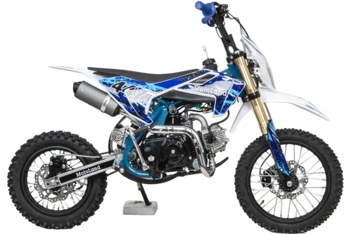 Питбайк Motoland TCX125 E 14/12 синий