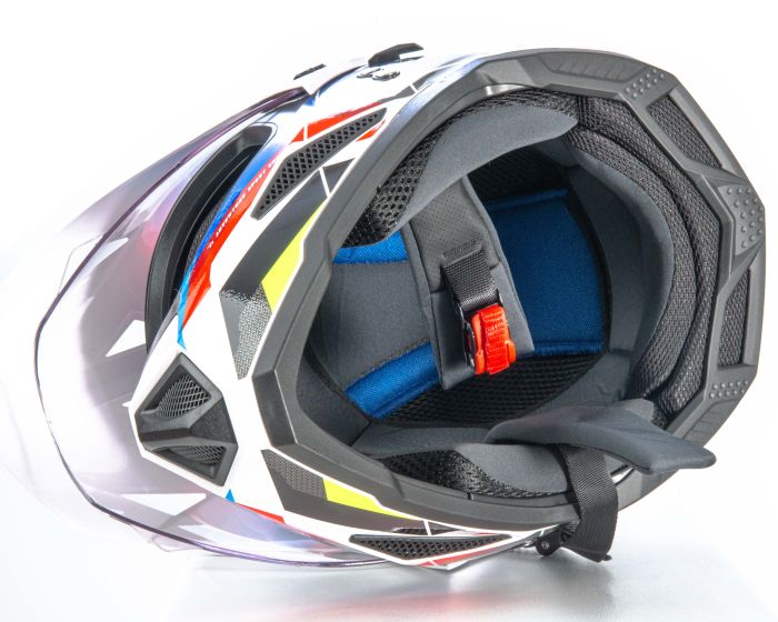 Шлем мото мотард HIZER J6802 №7 (XL) ADVENTURE (2 визора)