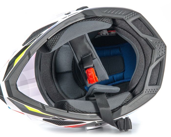 Шлем мото мотард HIZER J6802 №7 (XL) ADVENTURE (2 визора)