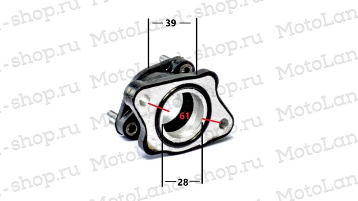 Патрубок впускной (металл) 156FMI (CB125D) 161FMJ (CB150D) 162FMJ (CG150D)