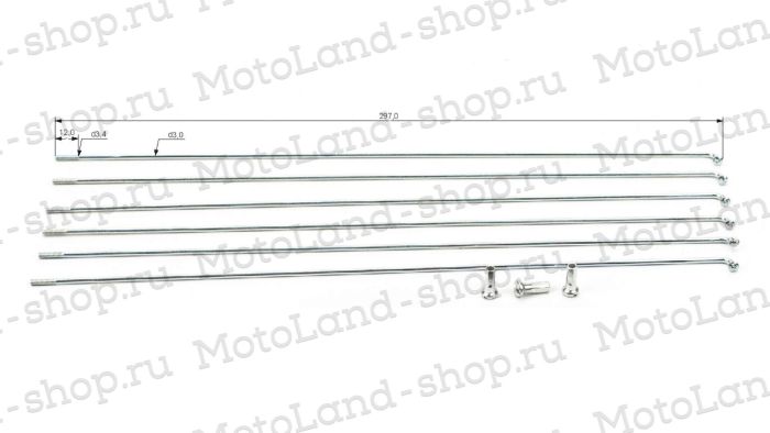 Спица 10G*292 mm усиленная (уп. 144шт/1440шт)