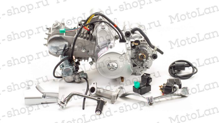 Двигатель 125см3 152FMI (52.4x55.5) полуавтомат, 1ск+реверс, верхний стартер