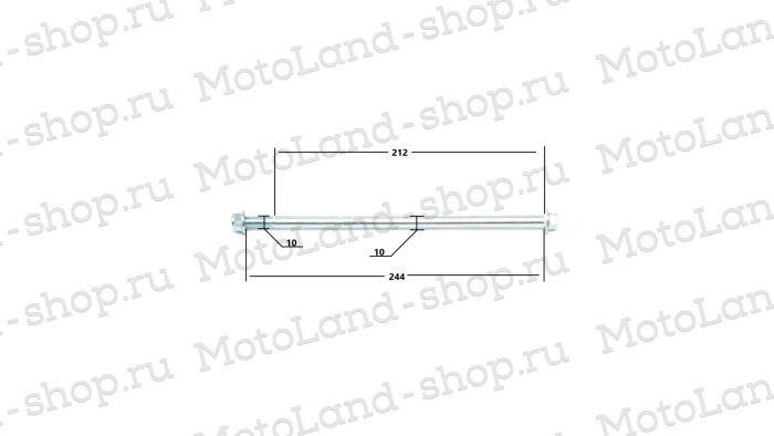 Ось маятника M10x1,25x245mm TTR125