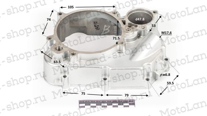 Крышка картера правая W150-G 155см3 ZS