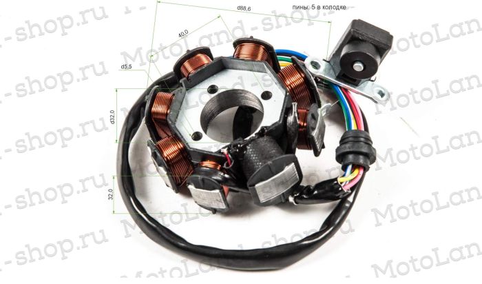 Статор генератора CG125-250 (8 кат.)