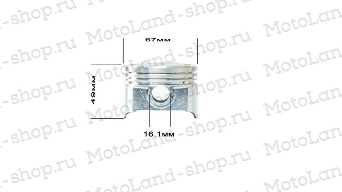 Поршень в сборе d=67mm 167FML-3 (CG200D-B)