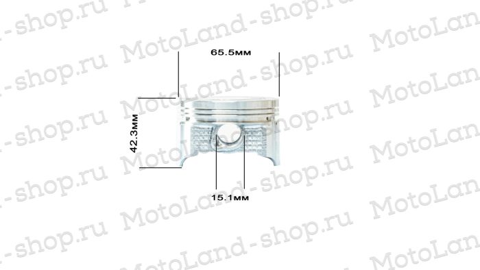 Поршень в сборе d=65.5mm 165FMM (CB250D-G)