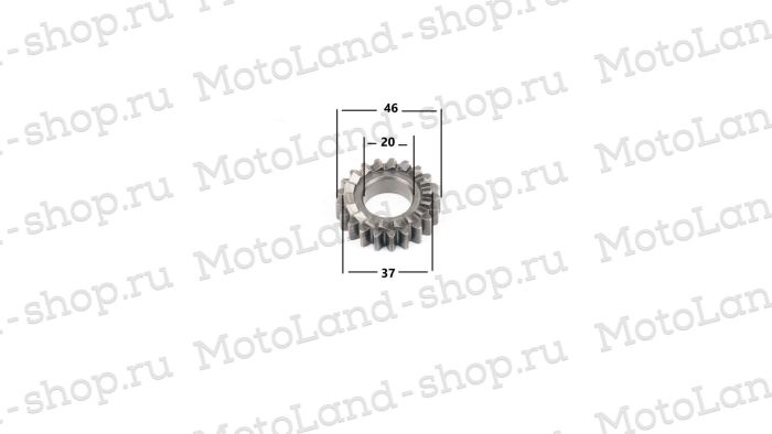 Шестерня вала кикстартера 152FMH,154FMI 110-125см3