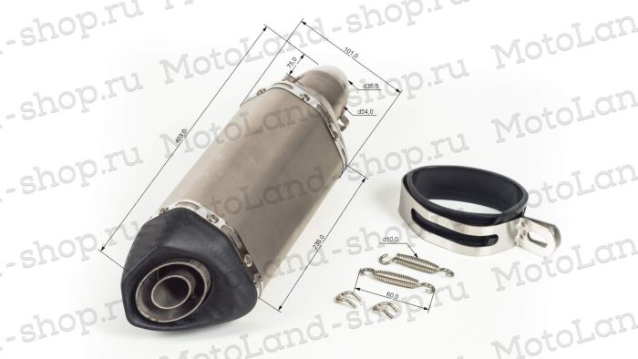 Глушитель AKRAPOVIC №6 шестигранный титан