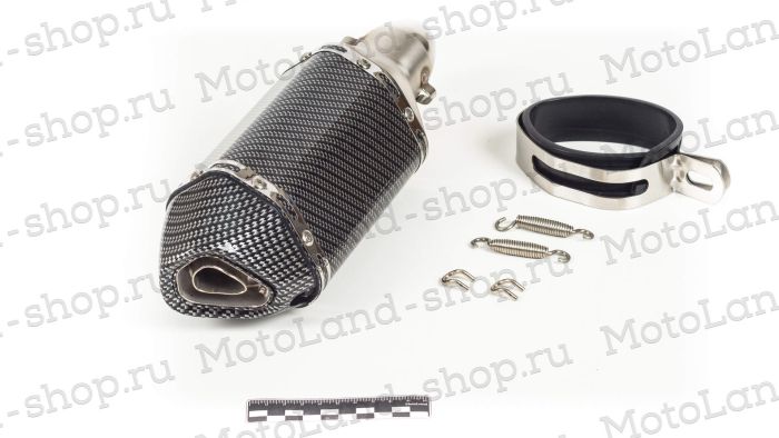 Глушитель AKRAPOVIC №8 (L=180) шестигранный карбон