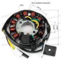 Статор генератора 161QMK 200см3 (AC 11 катушек) с реверсом Статор генератора 161QMK 200см3 (AC 11 катушек) с реверсом