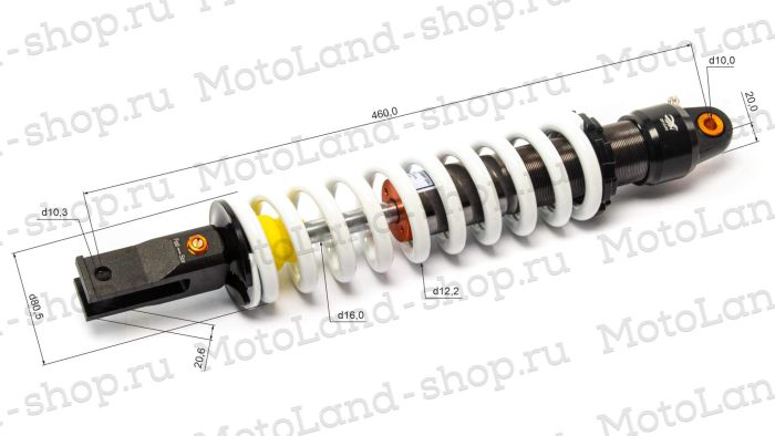 Амортизатор L=460 центральный №2 XR250