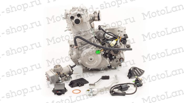 Двигатель 250см3 177MM NC250 (77x53,6) Zongshen 4 клапана/водянка, полный комплект+радиаторы