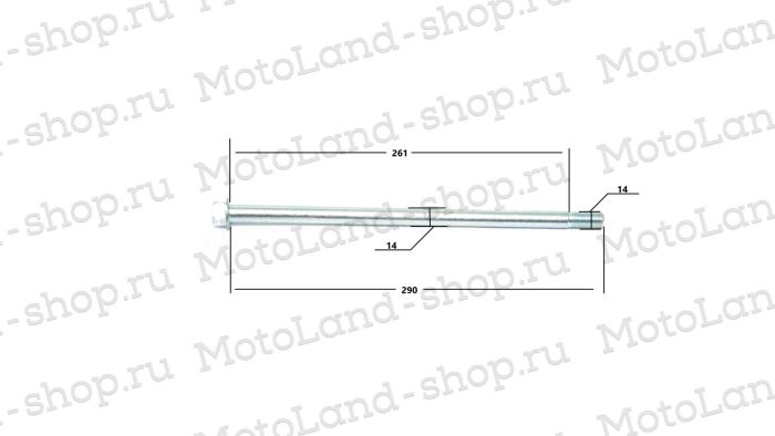 Ось маятника M14x290x1.25 ATV ALL ROAD/ADVENTURE