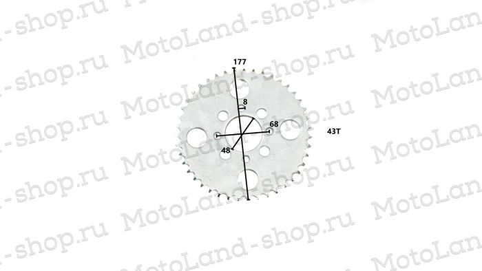 Венец, звезда ведомая 428-37 ATV EAGLE 4х68х48