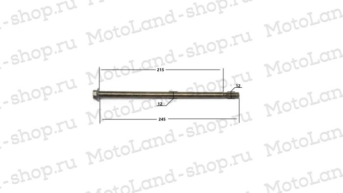 Ось маятника M12x245x1.25 ATV EAGLE