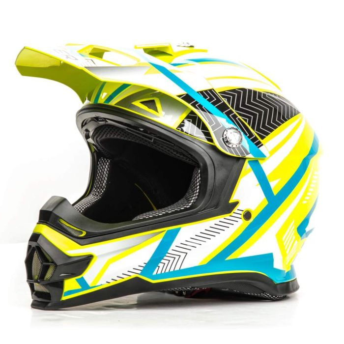 Шлем мото кроссовый HIZER B6196 №1 (XL) yellow