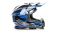 Шлем мото кроссовый HIZER B6196 №2 (M) black/blue