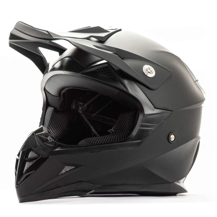 Шлем мото кроссовый HIZER 615 №2 (M) matt black