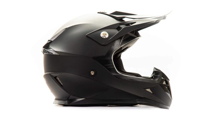 Шлем мото кроссовый HIZER 615 №2 (L) matt black