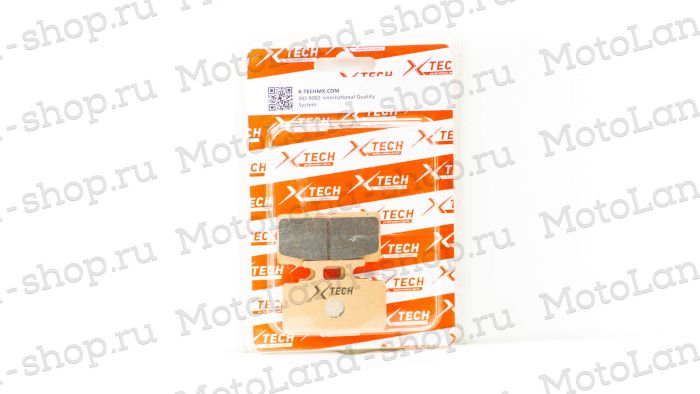 Колодки тормозные дисковые №4 X-TECH (less-metallic) медь