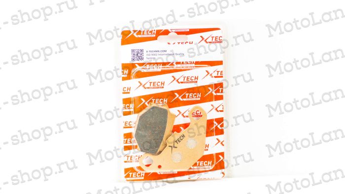 Колодки тормозные дисковые №10 X-TECH (less-metallic) медь