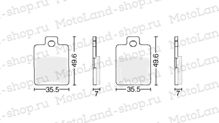 Колодки тормозные дисковые №12 X-TECH (semi-metallic) полуметаллические