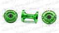Ступица задняя CNC (R12"/14"/17" d=15mm) зеленая Ступица задняя CNC (R12"/14"/17" d=15mm) зеленая
