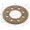 Венец, звезда ведомая (428H-39) сталь, закаленные зубья PIT BIKE 125-190 4х92х76 Венец, звезда ведомая (428H-39) сталь, закаленные зубья PIT BIKE 125-190 4х92х76