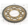Венец, звезда ведомая (428H-46) сталь, закаленные зубья PIT BIKE 125-190 4х92х76 Венец, звезда ведомая (428H-46) сталь, закаленные зубья PIT BIKE 125-190 4х92х76