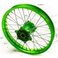 Обод задний 19" (2,15-R19 d=17mm) CNC ступица, алюминий/зеленый X-TECH Обод задний 19" (2,15-R19 d=17mm) CNC ступица, алюминий/зеленый X-TECH