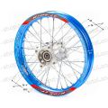 Обод задний 14" (1,85-R14 d=15mm) алюминий/синий Обод задний 14" (1,85-R14 d=15mm) алюминий/синий