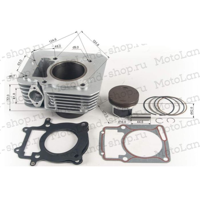ЦПГ (поршневая) 172FMM-3A (ZS CB250-F) (72*61,4) (105.4/107.4/72.1/16) 250см3 X-TECH