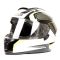 Шлем мото интеграл HIZER B566 №1 (M) black/white/yellow (2 визора)