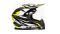 Шлем мото кроссовый HIZER B6197 №5 (L) black/yellow/white