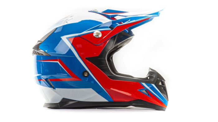Шлем мото кроссовый HIZER 615 №5 (M) blue