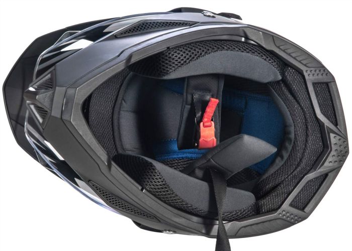 Шлем мото мотард HIZER J6802 №3 (XL) matt black (2 визора)