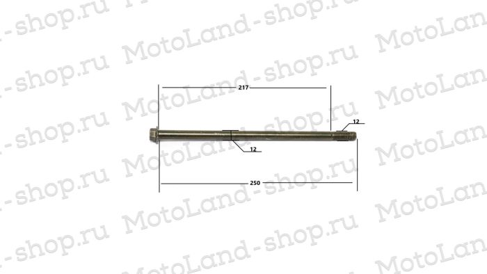 Ось маятника M12x250x1.25 ATV WILD