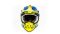 Шлем мото кроссовый GTX 633 №1 (M) FLUO YELLOW/BLUE BLACK