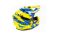Шлем мото кроссовый GTX 633 №1 (M) FLUO YELLOW/BLUE BLACK