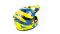 Шлем мото кроссовый GTX 633 №1 (XL) FLUO YELLOW/BLUE BLACK