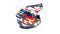 Шлем мото кроссовый GTX 633 №3 (M) BLUE/RED WHITE
