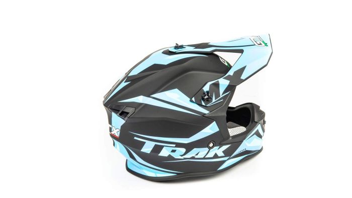 Шлем мото кроссовый GTX 633 №4 (M) BLACK/BLUE