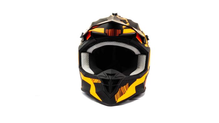 Шлем мото кроссовый GTX 633 №5 (L) BLACK/FLUO ORANGE