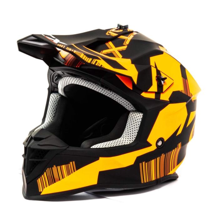 Шлем мото кроссовый GTX 633 №5 (S) BLACK/FLUO ORANGE