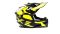 Шлем мото кроссовый GTX 633 №6 (M) BLACK/FLUO YELLOW