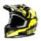 Шлем мото кроссовый GTX 633 №6 (XL) BLACK/FLUO YELLOW