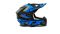 Шлем мото кроссовый GTX 633 №9 (XL) BLACK/BLUE GREY