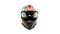 Шлем мото мотард HIZER B6197-1 №2 (XL) black/red/white